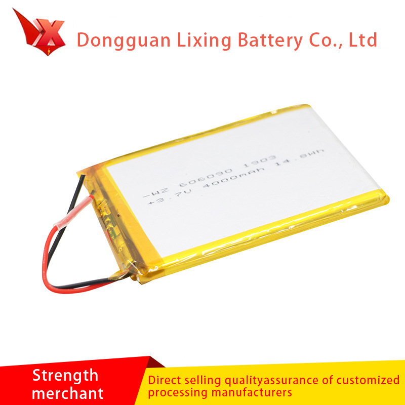 Groot aanbod van 3.7V batterij 606090 lithium ion polymeer zachte pack batterij 4000 mah milieubescherming batterij